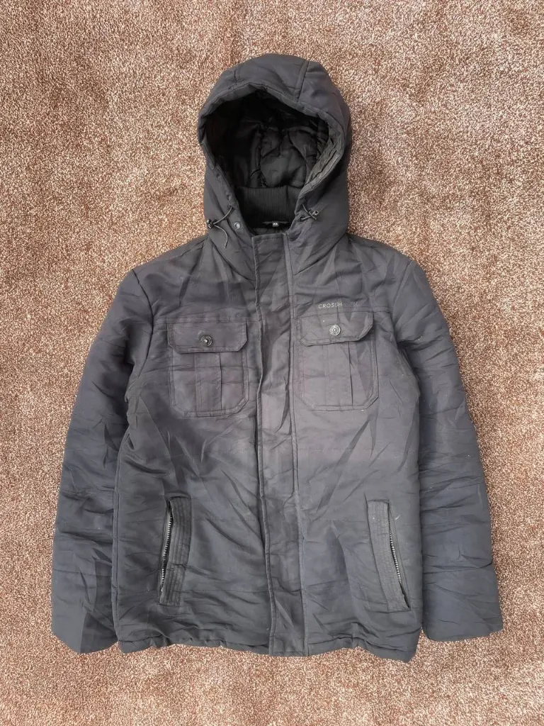 CROSS HATCH PUFFER JACKET-M